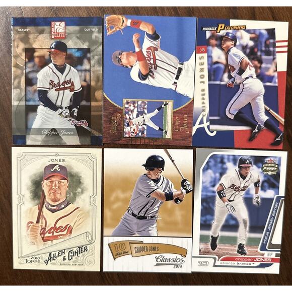 Chipper Jones Baseball Cards Lot Of 20 Different - Picture 3 of 4